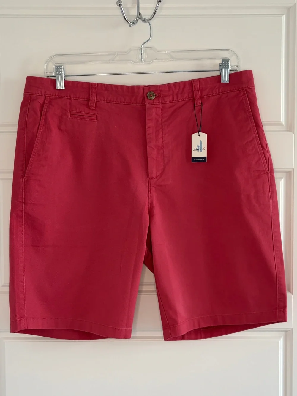 Johnnie-O Shorts Mens 38 Performance Chino Stretch Golf Flat Front Preppy NWT